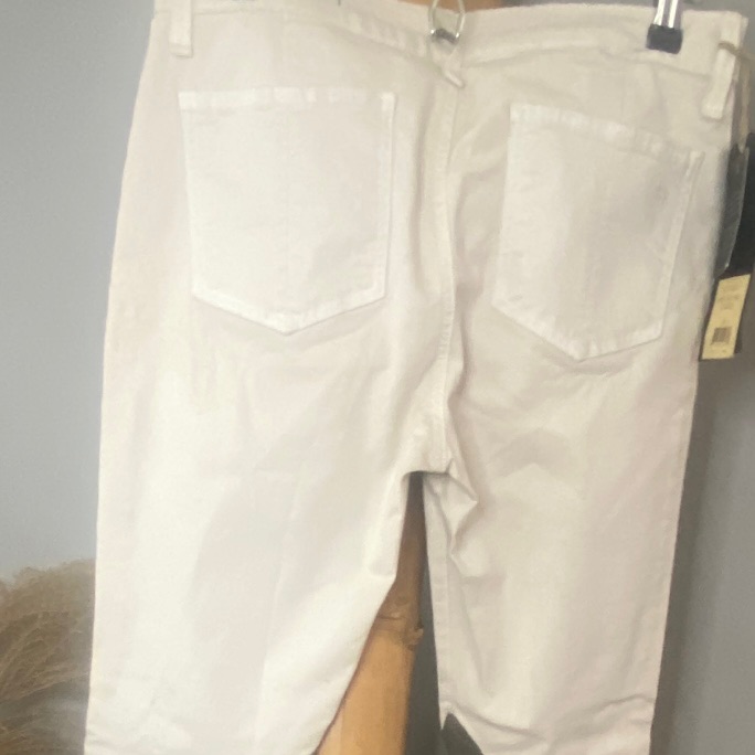 Rag & Bone Cream Straight Leg Jeans